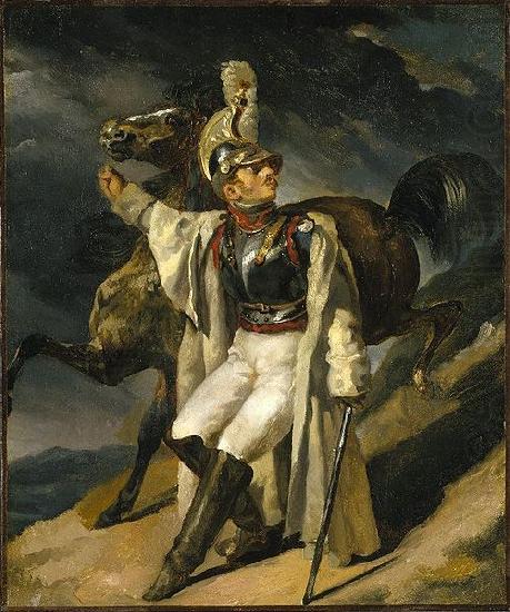 Theodore   Gericault Wounded Cuirassier china oil painting image